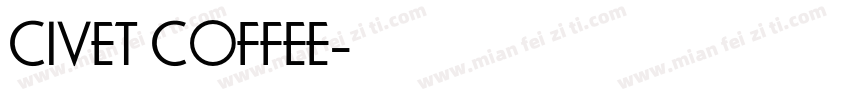 CIVET COFFEE字体转换
